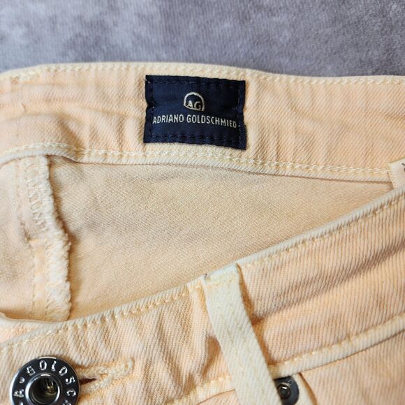 AG Adriano Women Jeans Peach  Size 26 Legging Ankle Super Skinny Ankle teen-ager - Picture 7 of 14